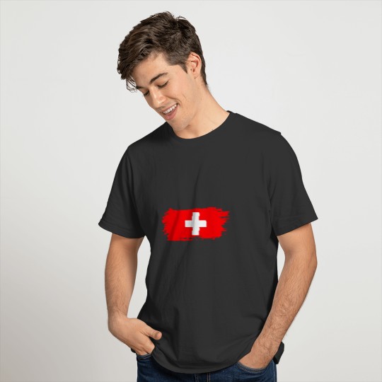 Abstract Flag Of Switzerland T-shirt