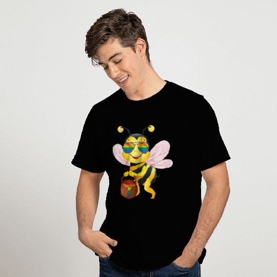 Bee LGBT Pride Rainbow Honey T Shirts