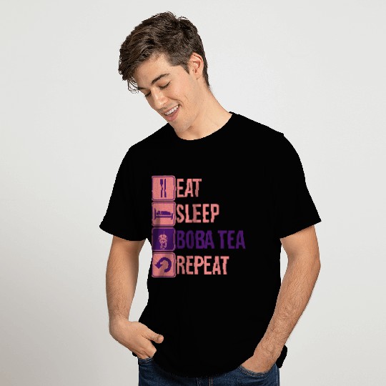 Eat Sleep Boba Tea T Shirts