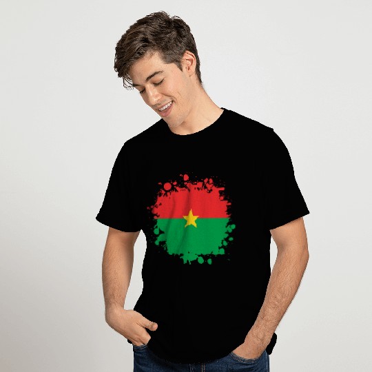 Burkina Faso flags blob T Shirts