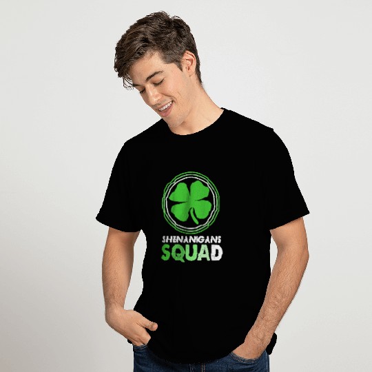 St Patrick Day Clover Shenanigans Squad T Shirts