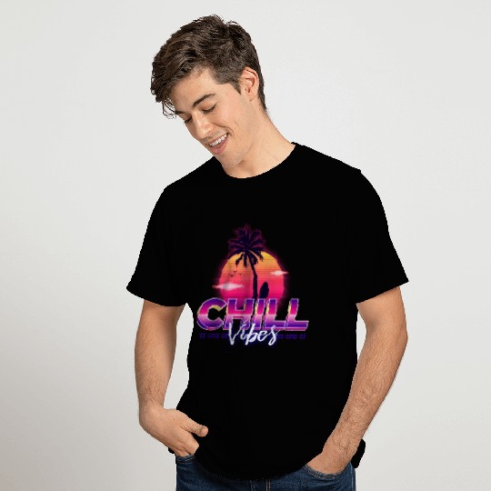 Chill Vibes - Synthwave/Retrowave/Vaporwave 80s T Shirts