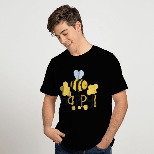 Bee Happy Honey bees T Shirts