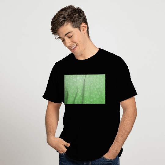Abstract Green Snowflakes Pattern T Shirts