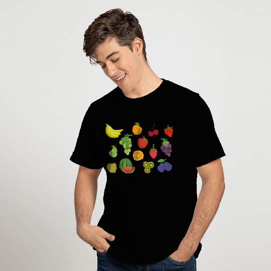 Fruit-based Pattern Design T Shirts