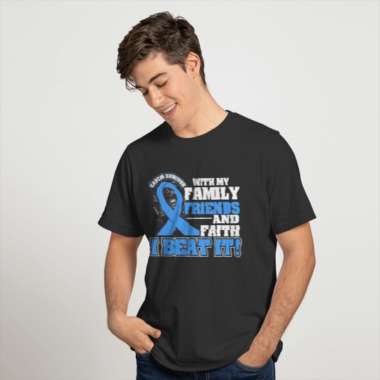 Family Faith I Beat It Prostate Cancer Awareness T Shirts