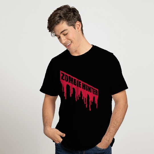 zombie hunter halloween quote T Shirts