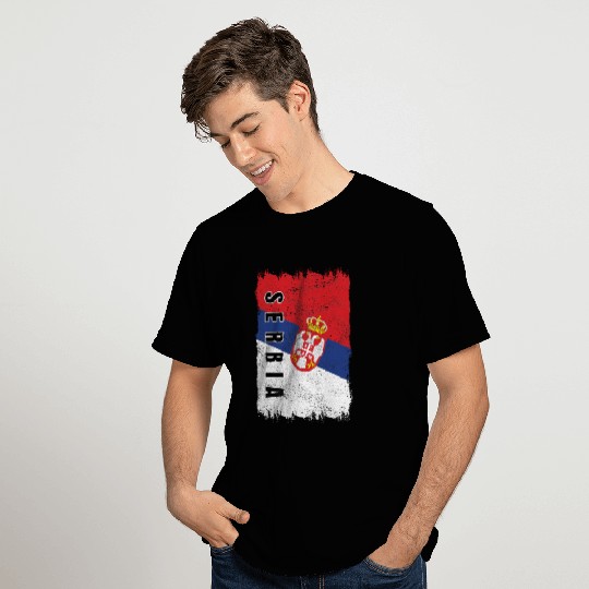 Serbia vintage flag T Shirts