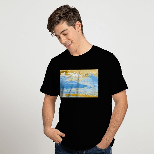 Golden Blue Mountain Lake T Shirts