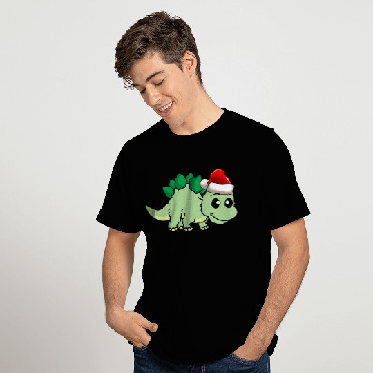 Dinosaur stegosaurus christmas T Shirts