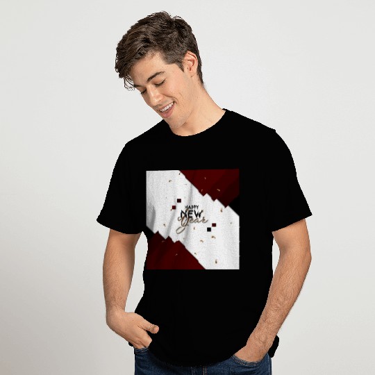 Happy NEW YEAR maroon T Shirts
