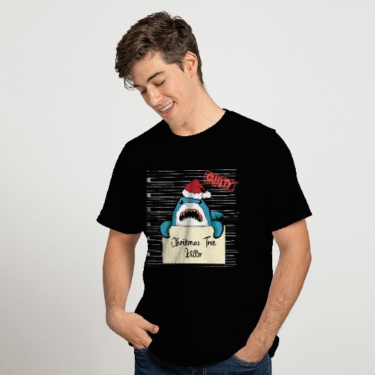 Shark christmas funny prison T Shirts
