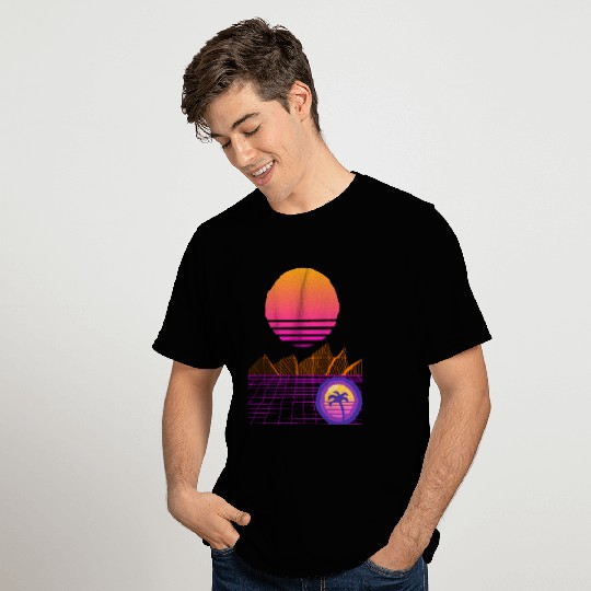 Synthwave Mountain T Shirts