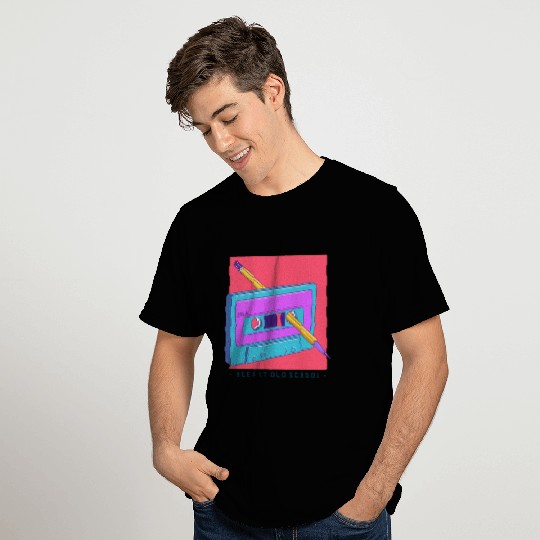 Keep it Old School - Cassette Tape and Pencil T Shirts
