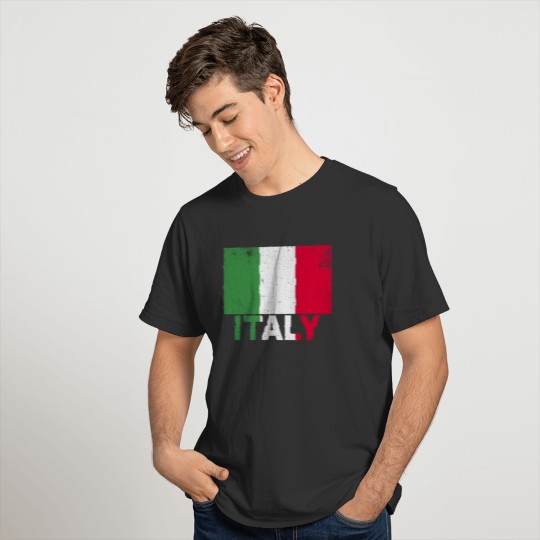 Italy Flag Vintage Italian Nationality Origin Trav T Shirts