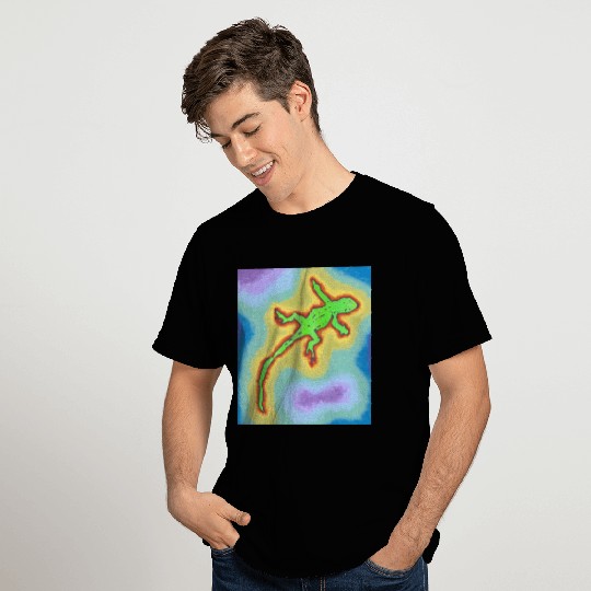 Lime green gecko T Shirts