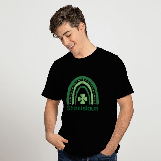 Stanislaun Clover Charm Boho Rainbow T Shirts