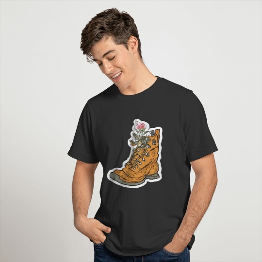 Wildflower Hiking Boot: Take the Journey of a Lif T Shirts