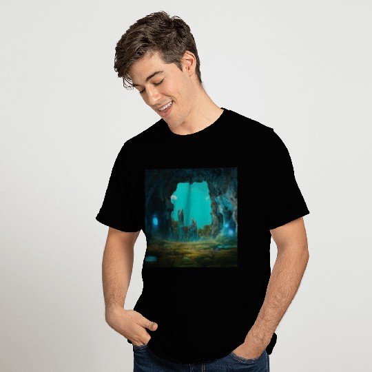 Bioluminescent Underground Landscapes T Shirts