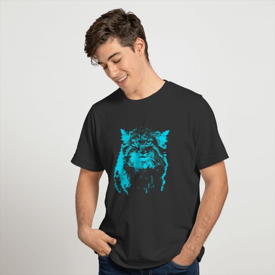 Pallas Cat Blue Classic Art T Shirts