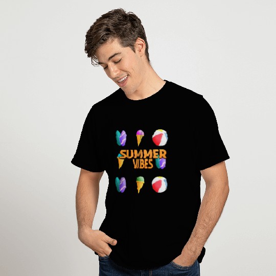 Beach Vibes - Summer Design (Pattern) T Shirts