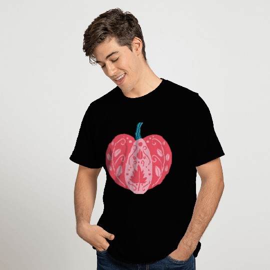 Pink Decorative Pumpkin T Shirts
