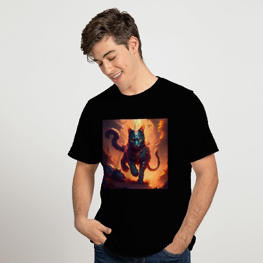 cat on the run T Shirts