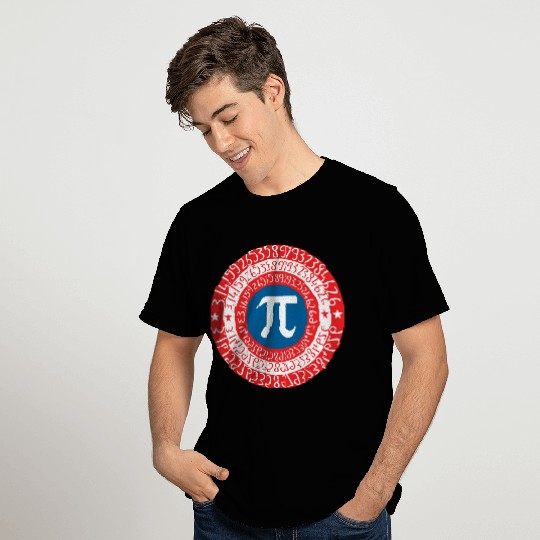 Captain Pi Superhero Shield T Shirts
