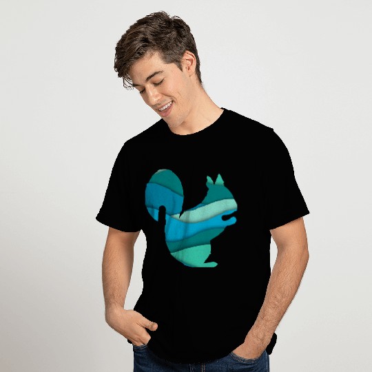 Teal Squirrel T Shirts