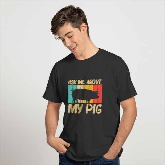 Funny Pig Design For Men Women Pig Farmer Farm T Shirts