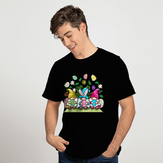 Happy Easter Gnomes Egg Hunting For T Shirts