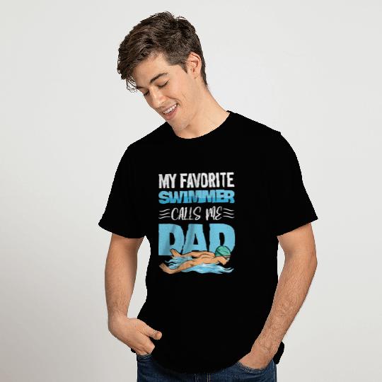 Swim Team Design For Your Swimming Dad T Shirts