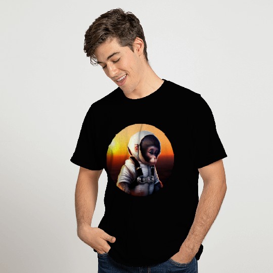 Astronaut monkey T Shirts