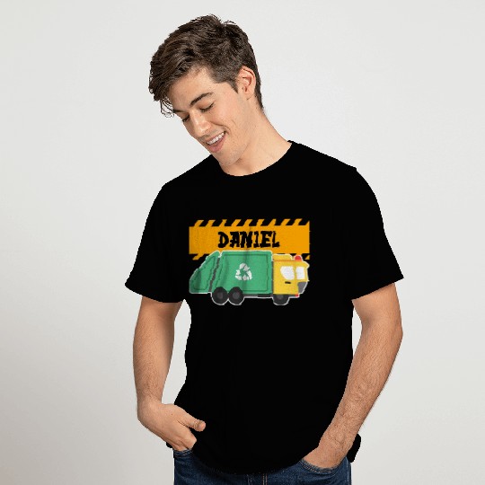 Daniel Trash Truck For Collector Ecologist Garbage T Shirts