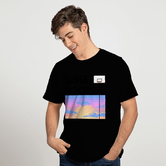 Basketball Gift: Sunset Hoops T Shirts