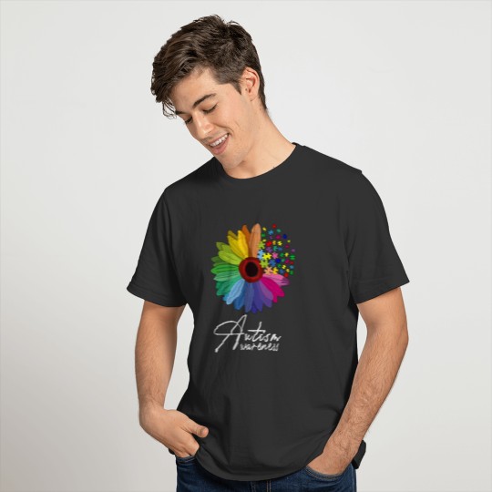 Floral Autism Awareness Daisy Flower For T Shirts