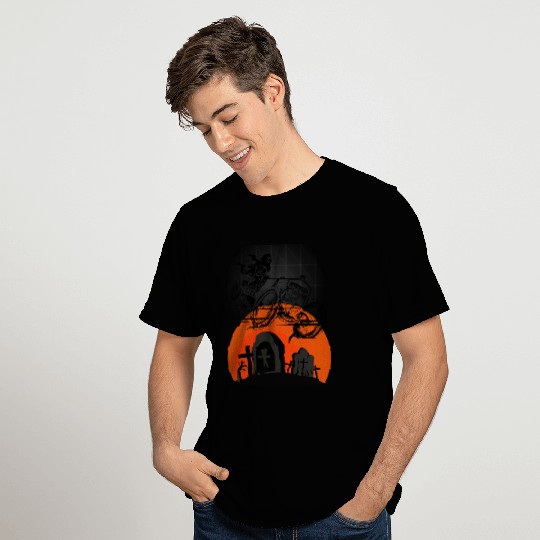 grim reaper on the cemetery T Shirts