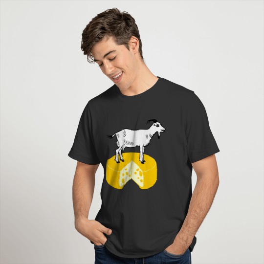 Goat cheese on top of a white goat T Shirts