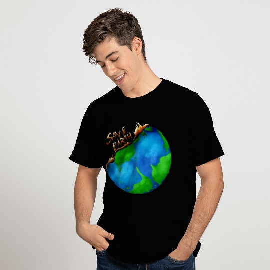 Burning Earth Globe Save Earth For Earth Day T Shirts