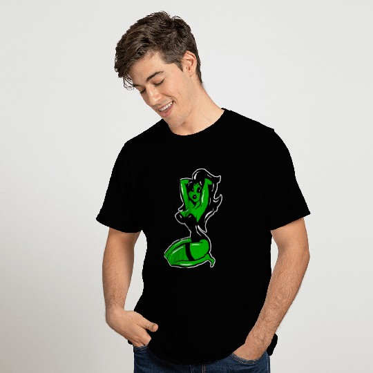 Sexy Vampire Devil Woman Lowbrow Pinup Burlesque T Shirts