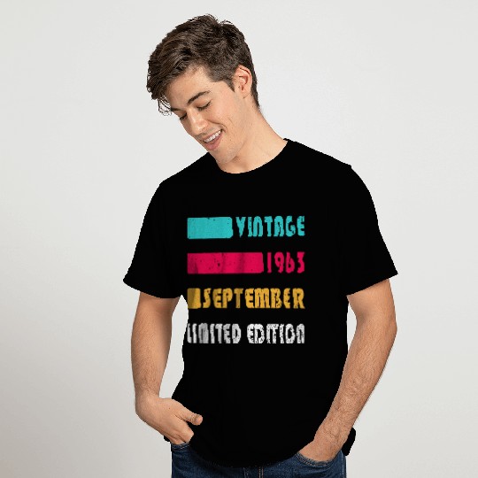 september 1963 Anniversary september 1963 septembe T Shirts