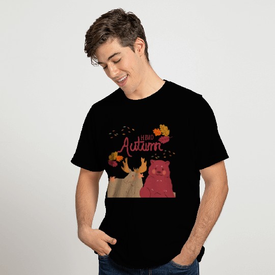 Hello Autumn Square T Shirts