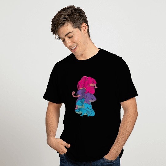 Androgynous Flag Pride Lgbtq Cute Chameleon T Shirts