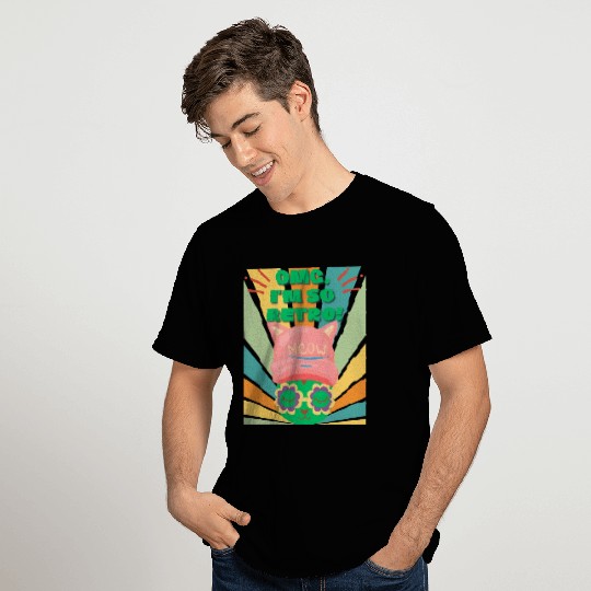Omg I'm So Retro Cool Cat T Shirts