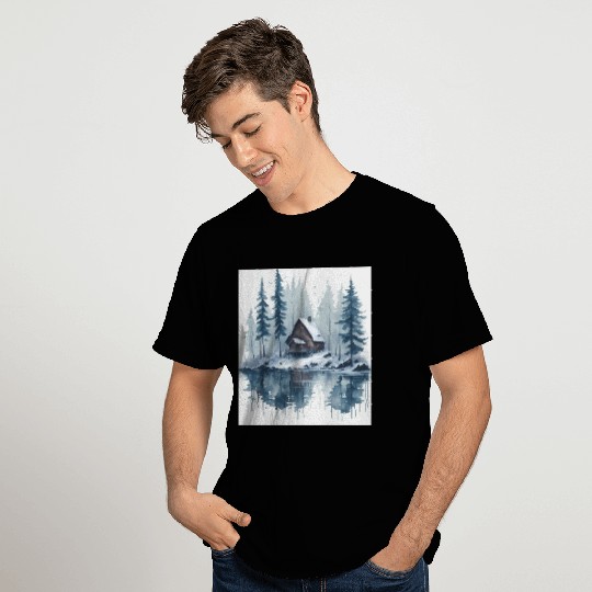 Winter cabin T Shirts