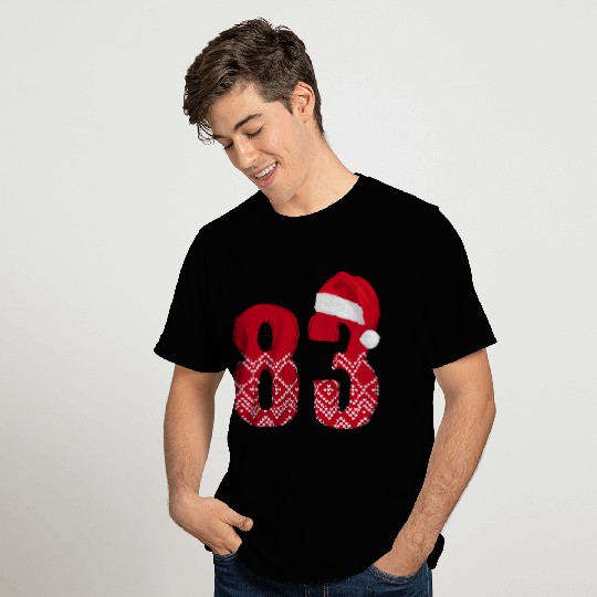Number 83 - Happy Christmas Eighty Three T Shirts