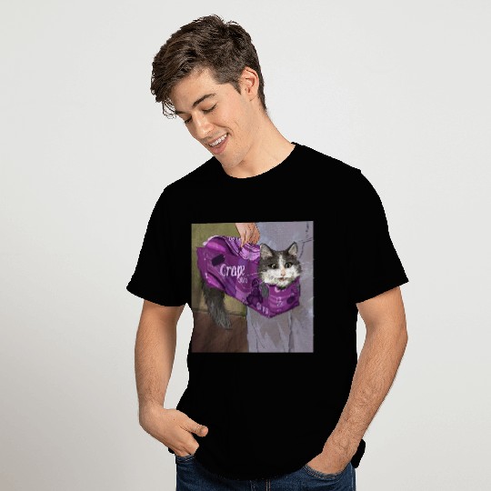 Cat Grape Soft Drink Meme Cute Cat Crazy Kitten T Shirts