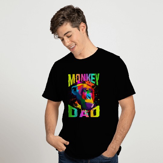 Monkey Dad T Shirts