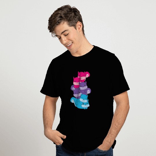 Androgynous Flag Pride Lgbtq Cute Squirrel T Shirts