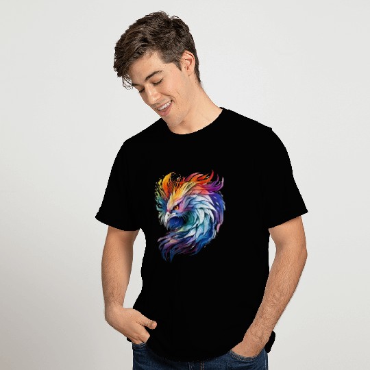 Cool Colorful Watercolor Phoenix T Shirts